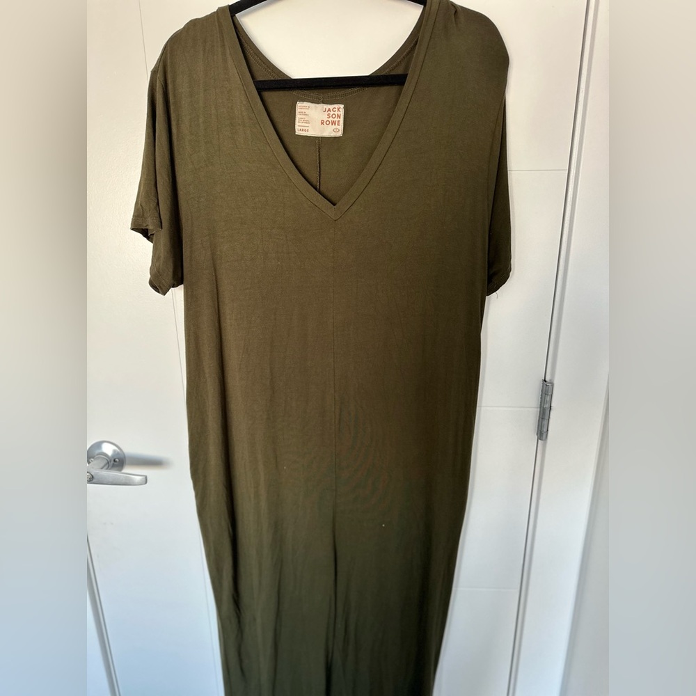 Jackson Rowe Green Jersy Onesie Jumpsuit - Picture 5 of 8